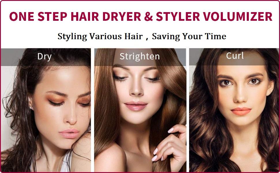 Hair Dryer, Straightener and Volumizer Brush (3 IN 1 )