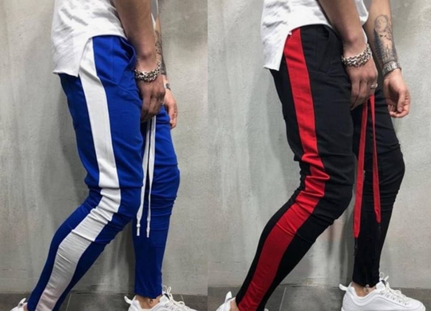 Fflirtygo Combo of Men's Cotton Track Pants, Joggers for Men, Night Wear  Pajama, Blue and Black Color with Latest Trend and Pockets�for Sports Gym  Athletic Training Workout : Amazon.in: Clothing & Accessories