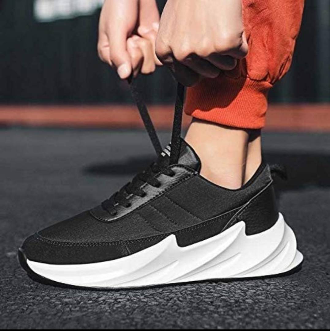 Ultra Lite Men's Black Mesh Trendy Comfy Sneakers