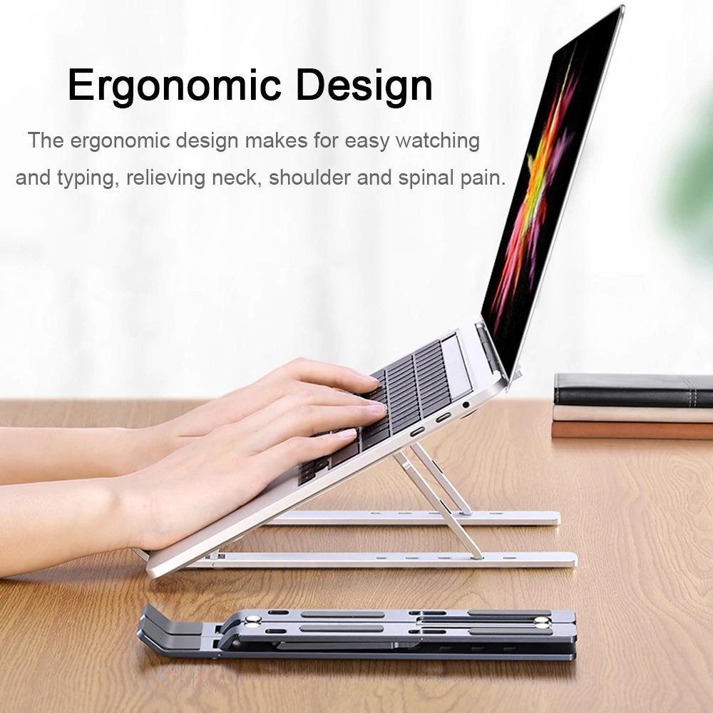 ADJUSTABLE FOLDABLE LAPTOP AND TABLET STAND