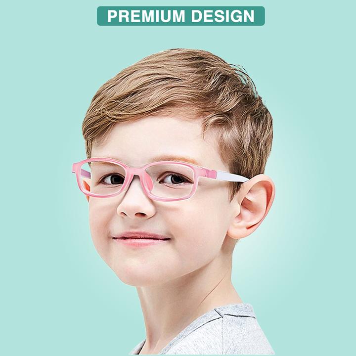 Blue Light Blocking, Anti Eyestrain, UV400 Protector Eye Glasses for Boys and Girls - Perfect For Age From 01 to 16 Years