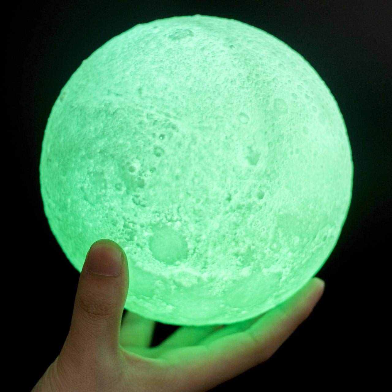 3D Moon LAMP 7 Colour Changeable Sensor USE ON Taping Moon Surface