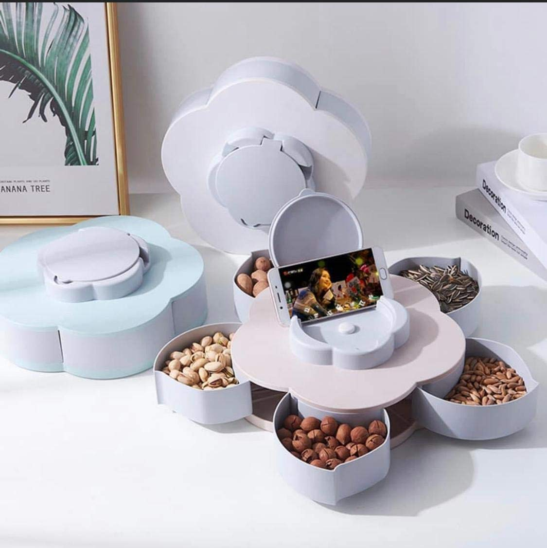 Smart Candy Box Serving Rotating Tray Spice Storage