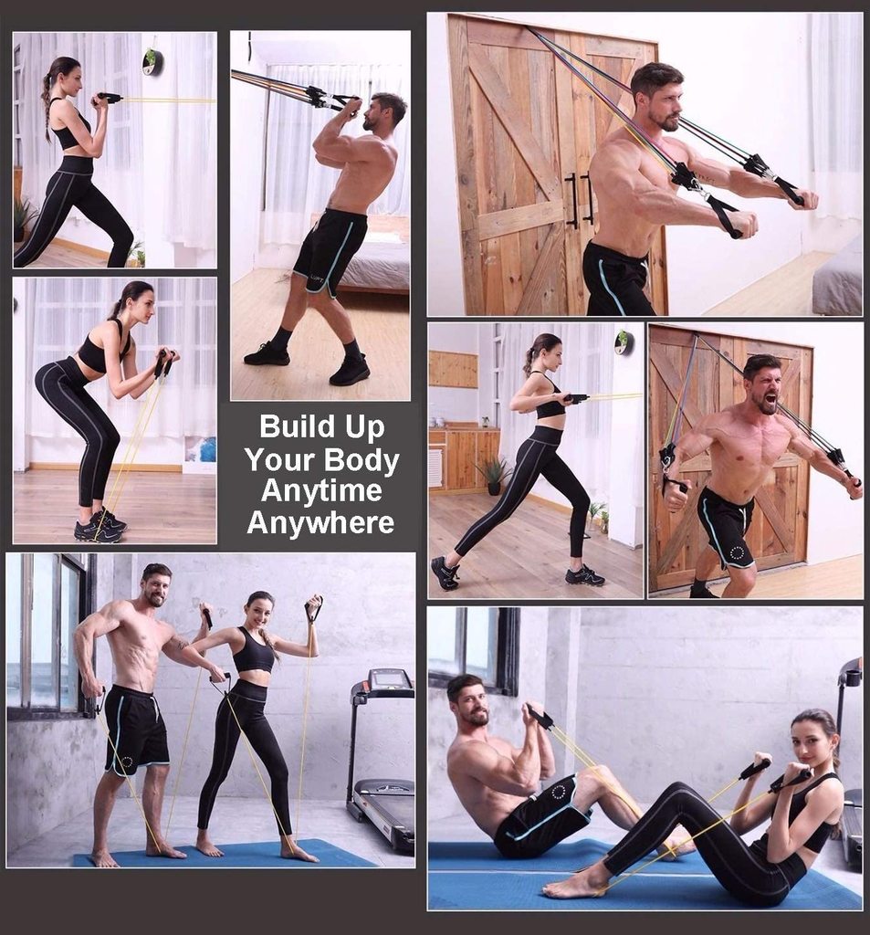 Full Body Workout 11 PCs Resistance Bands Kit