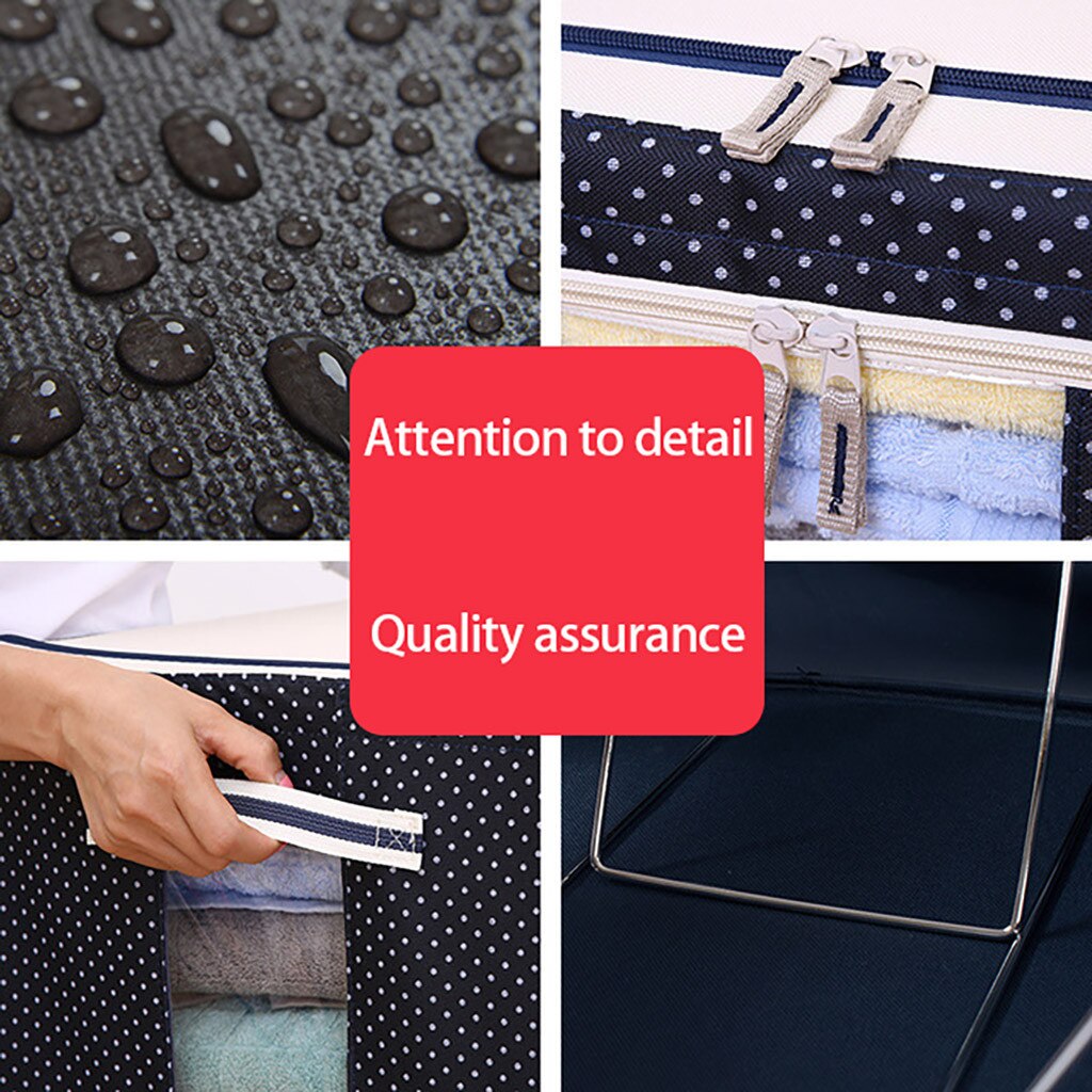 MYQUALITYKART® INDIA OXFORD FABRIC STORAGE BOXES FOR CLOTHES, SAREES, BED SHEETS, BLANKET ETC