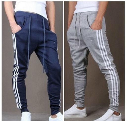 Combo of 2 Men's 4 Way Stretch Lining Silver and Coffee Track Pant –  Kaladhara