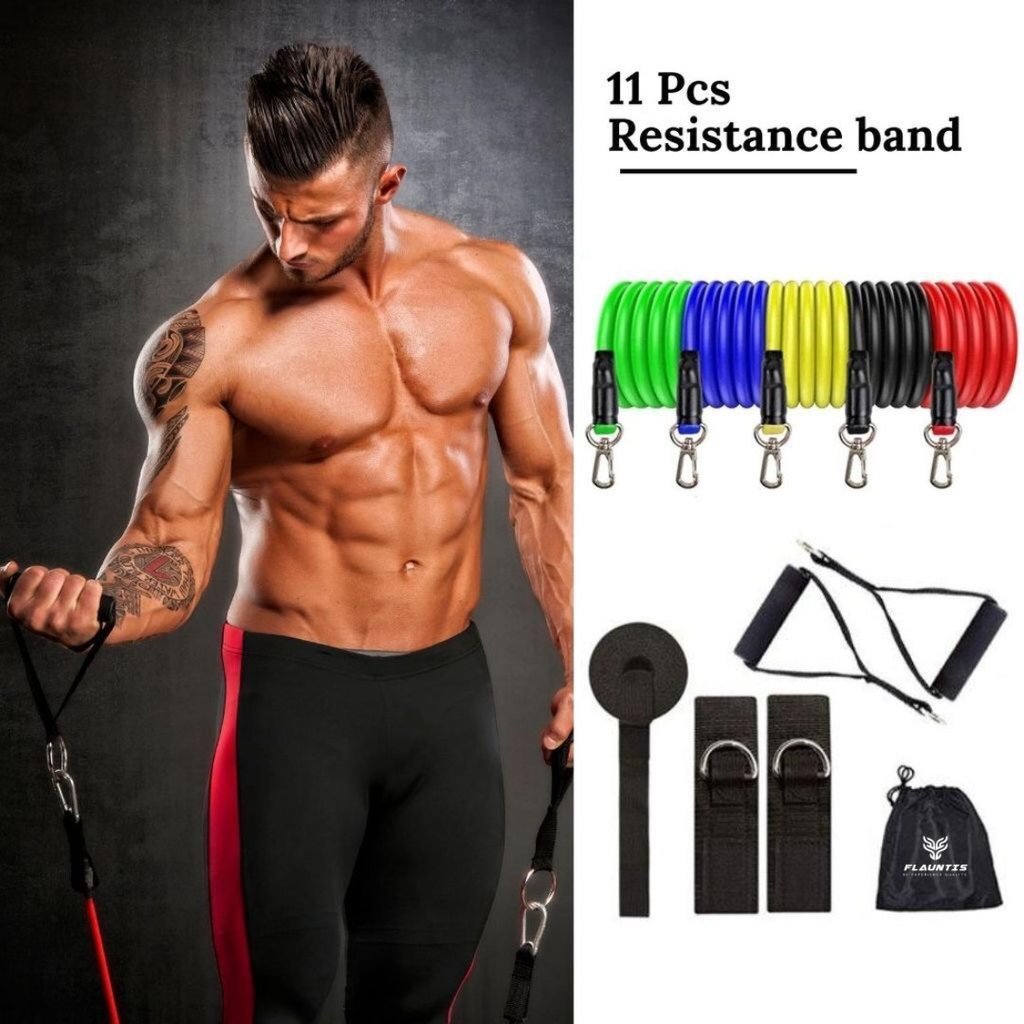 Full Body Workout 11 PCs Resistance Bands Kit