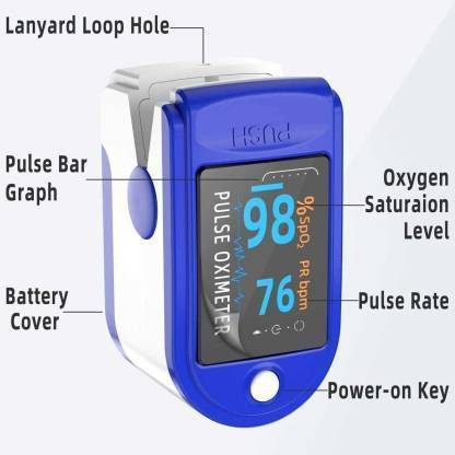 DIGITAL FINGER PULSE OXIMETER WITH HEART RATE MONITOR